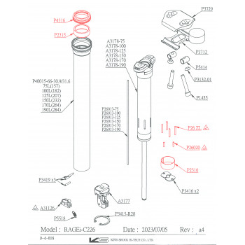 Servisná sada Kind Shock RAGE i 30.9/31.6/34.9mm