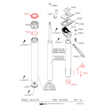 Servisná sada Kind Shock ETEN 30.9/31.6mm