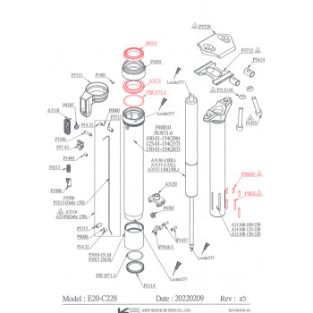 Servisná sada Kind Shock E20 External 30.9/31.6mm