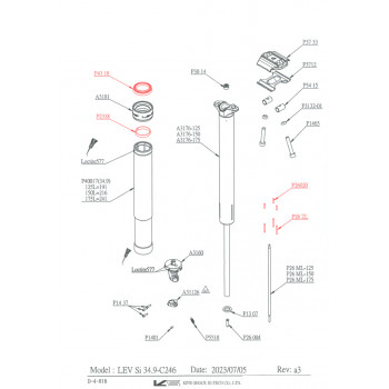Servisná sada Kind Shock LEV Si 34.9mm