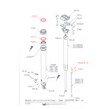 Servisná sada Kind Shock LEV & LEV Ci 30.9/31.6mm