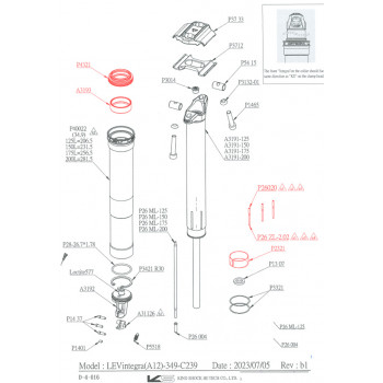 Servisná sada Kind Shock LEV Integra A12 34.9mm