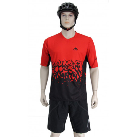 Dres KR Merida Freeride červený/čierny