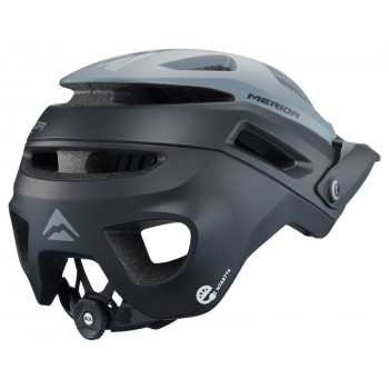 Prilba Merida Pector šedo čierna