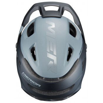 Prilba Merida Pector šedo čierna