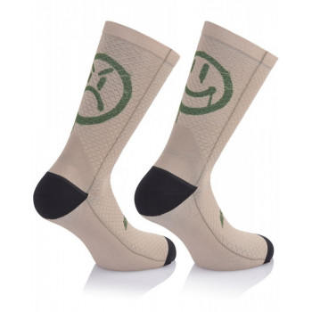Ponožky MB Wear Smiley Emotions Brown Ponožky MB Wear Smiley Emotions Brown