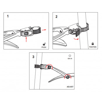 Zadný blatník ACID Vane Pro 27,5 29\" Ratchet čierny