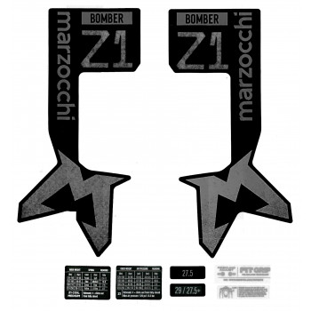 Nálepky pre vidlicu Marzocchi Bomber Z1 Matt Black