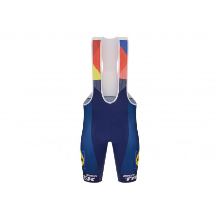 Replika pretekárskych krátkych cyklistických nohavíc s trakmi Santini tímu Lidl Trek