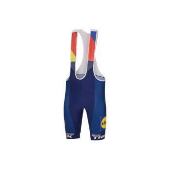 Replika pretekárskych krátkych cyklistických nohavíc s trakmi Santini tímu Lidl Trek