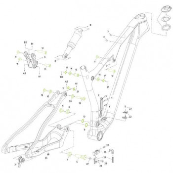 Sada skrutiek a podložiek pre zadnú stavbu NINETY SIX CF MY21