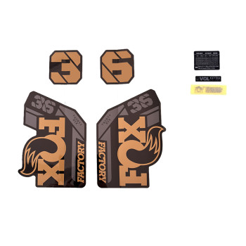 Nálepky pre vidlicu FOX Float 36 Factory Black 2026