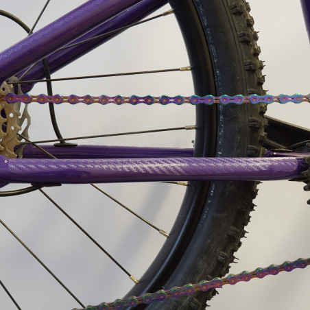 Nálepky na zadnú stavbu RIESEL Chainguard, Carbon Clear