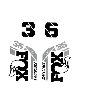 Nálepky pre vidlicu FOX Float 36 Factory Orange 2025