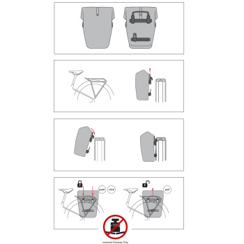 Bočná taška ACID CITY 15 na zadný nosič SMLink 2.0