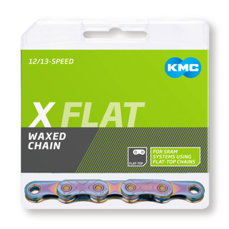  Reťaz KMC  X Flat Aurora Blue Waxed, 12/13 Speed