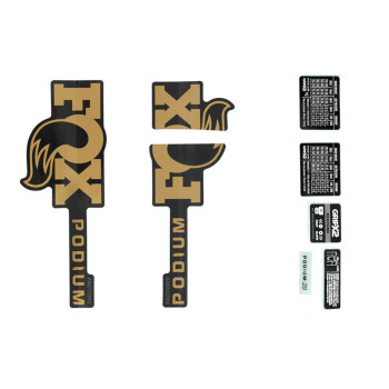 Sada nálepiek pre vidlicu FOX Podium (2026+)