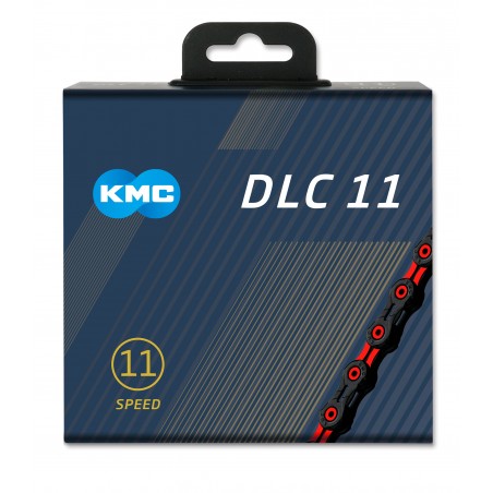 Reťaz KMC DLC 11 Black/Red, 11 Speed