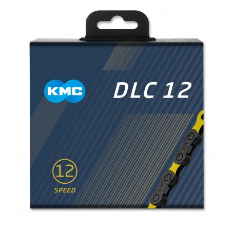 Reťaz KMC DLC 12 Black/Yellow, 12 Speed