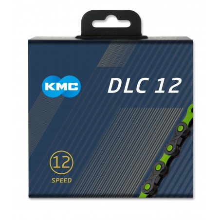 Reťaz KMC DLC 12 Black/Green, 12 Speed