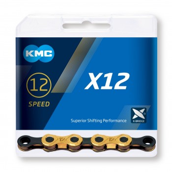 Reaz KMC X12 GoldBlack Ti N 12 Speed