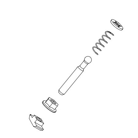 CUBE kompletný tŕň pre kryt internej batérie