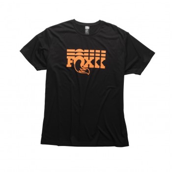 Triko FOX Stacked Tee Black