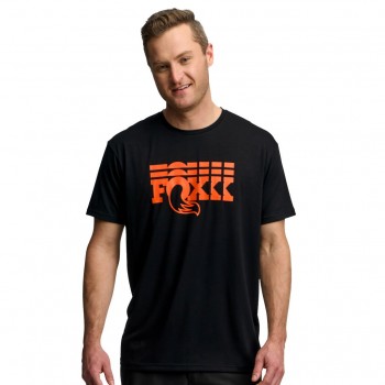 Triko FOX Stacked Tee Black