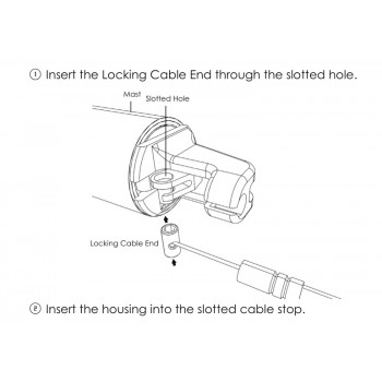 Koncovka lanka (P5713) so skrutkou (P1421) pre sedlovky Kind Shock