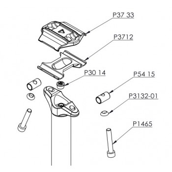 Doln driak sedla pre sedlovky Kind Shock (P3712)