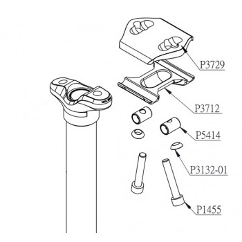 Horn driak sedla pre sedlovky Kind Shock (P3729)