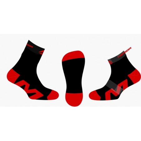 Ponožky Merida červeno čierne