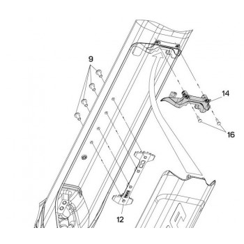Držiak krytu batérie Energy Guard pre integrované batérie MY20