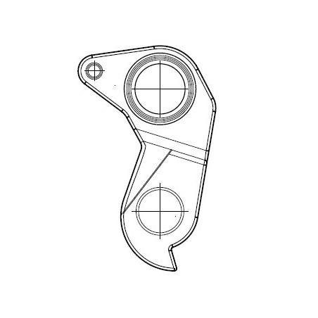Držiak prehadzovača 043 DH 013F