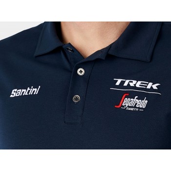 Pánské týmové triko s límečkem Santini Trek Segafredo