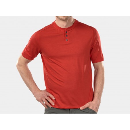 Cyklistické tričko Bontrager Adventure Wool Blend Cycling Henley