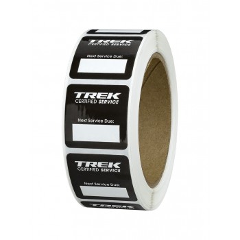 Trek Certified Service Next Service Due Decal Roll of 500