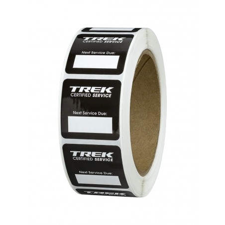 Trek Certified Service Next Service Due Decal Roll of 500