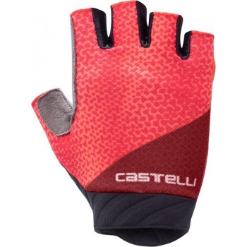 Castelli dámske rukavice ROUBAIX GEL 2W červená