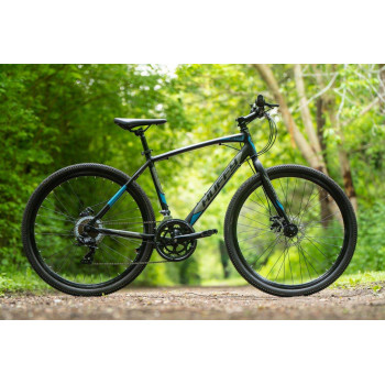 Pánsky bicykel Huffy Carom Gravel 27,5", Shimano TY 300, matná čierna